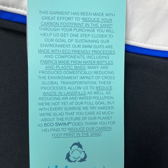 Eco Swim One-Piece Swimsuit 8 NWT - Picture 4 of 7